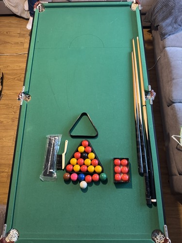 Pro 6ft folding snooker - 6ft,