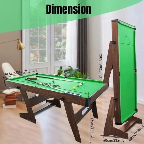 6ft foldable snooker - snooker, pool