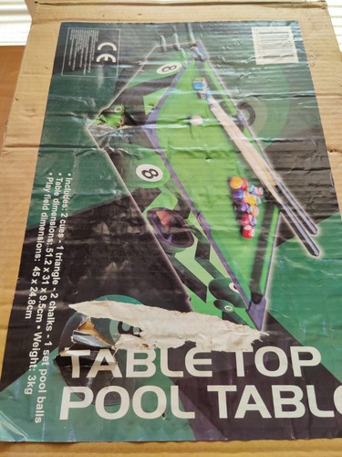 Table top pool - table,