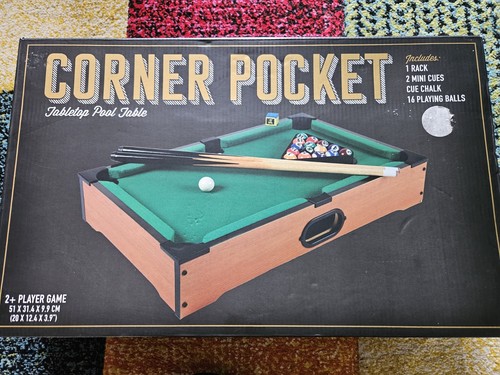 Corner pocket tabletop pool - pocket,