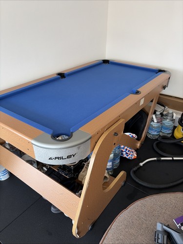 Pool table with balls - pool, cues
