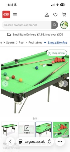 Pro 4ft 6in - folding, snooker